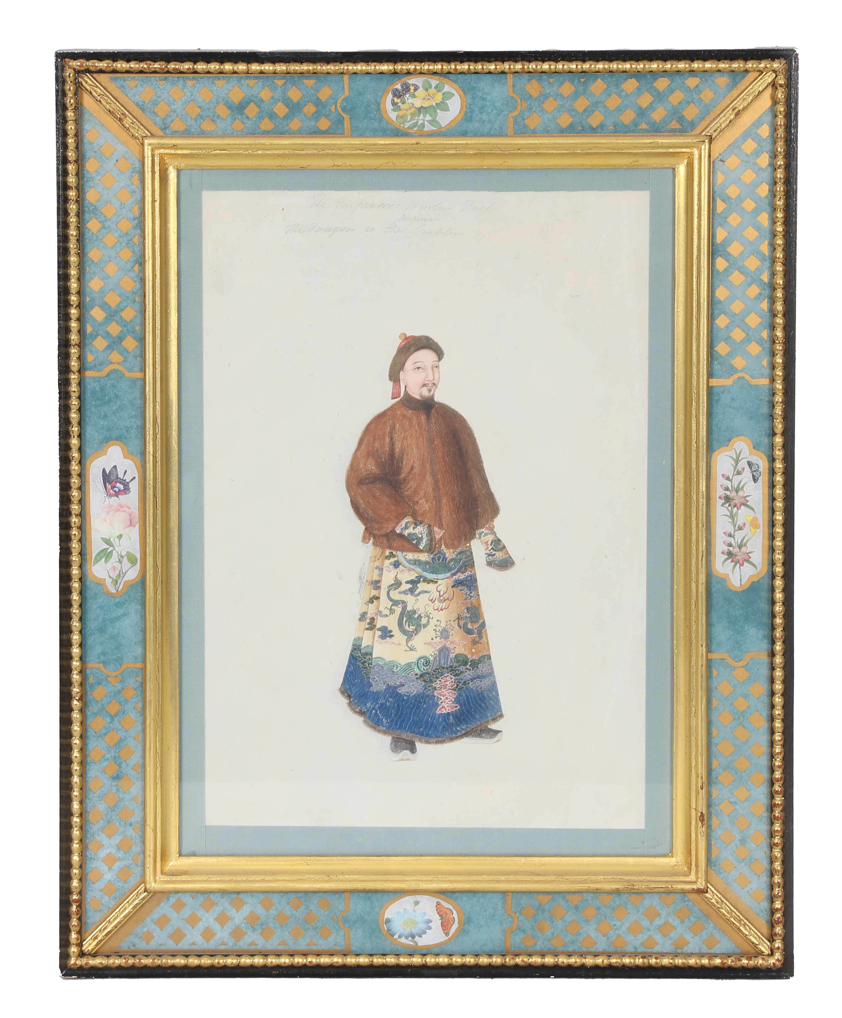 A SET OF SIX 19TH CENTURY CHINESE EXPORT PAINTINGS. - Bild 8 aus 19