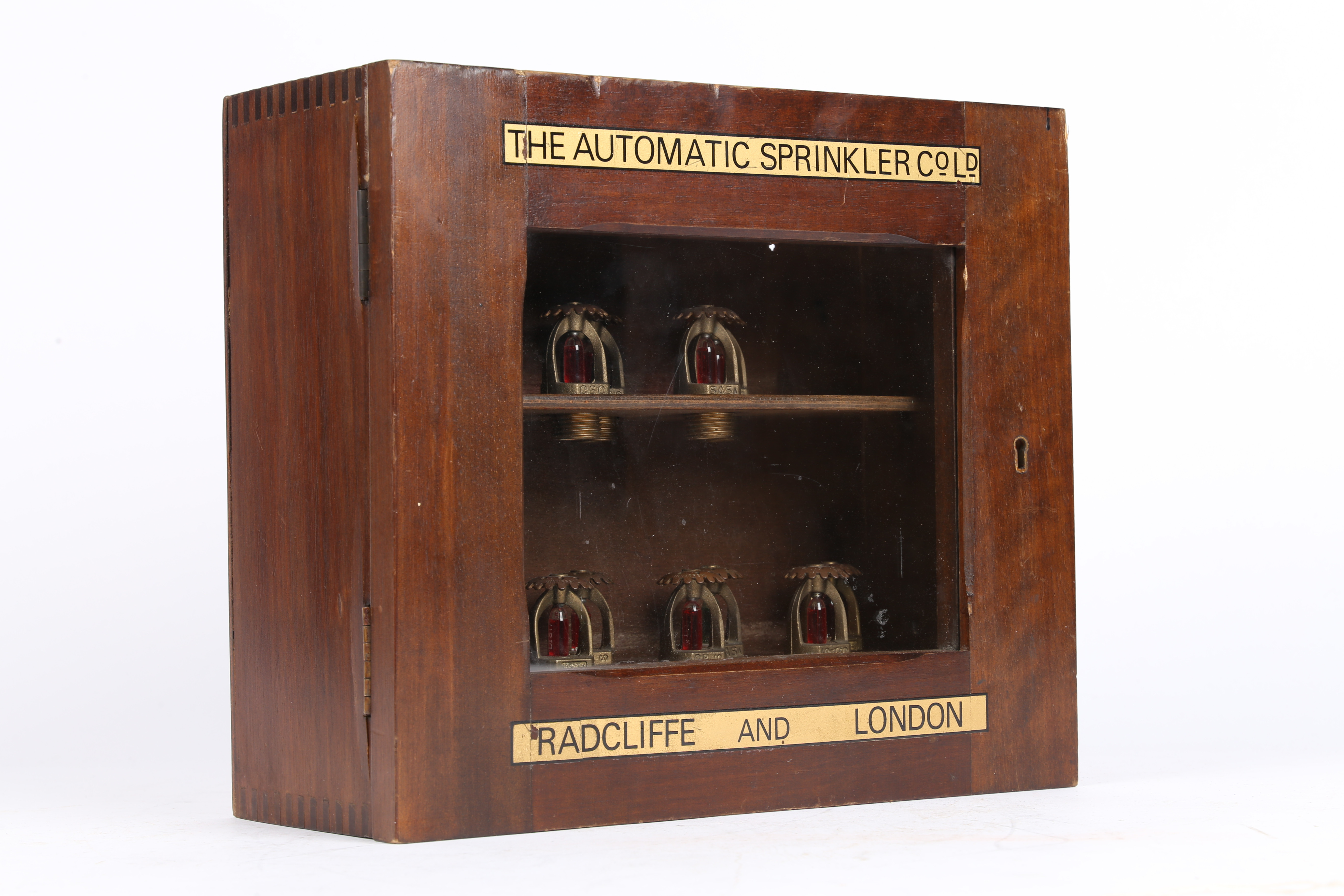 THE AUTOMATIC SPRINKLER CO. LTD., A GLASS FRONTED TRADE DISPLAY BOX. - Image 6 of 6