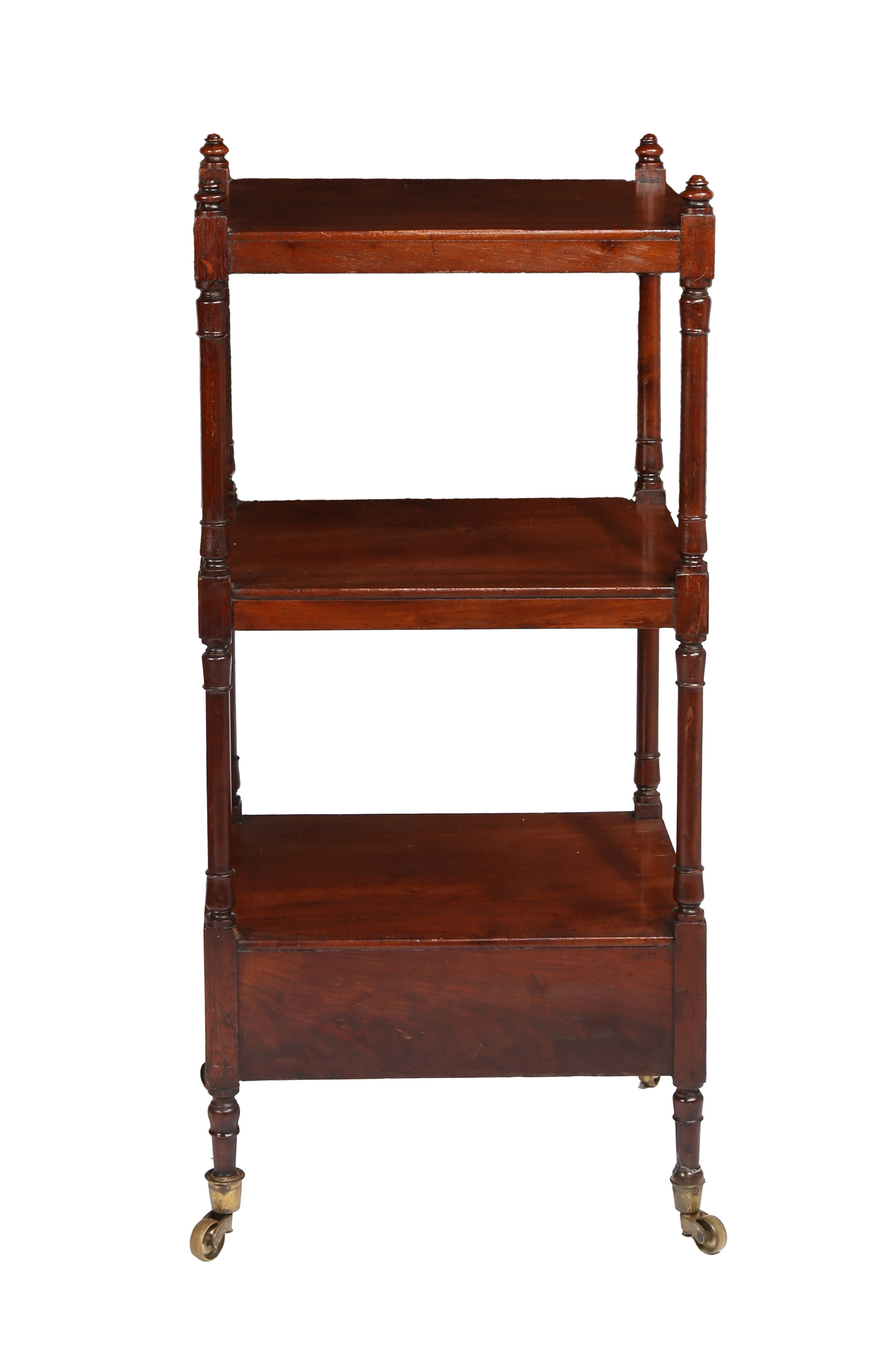 A WILLIAM IV MAHOGANY WHATNOT. - Image 5 of 5