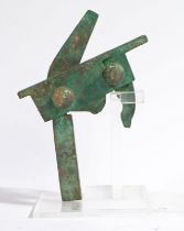 A CHINESE BRONZE ARCHAIC CROSSBOW MECHANISM QIN DYNASTY (221â€“206 B.C.)