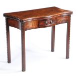 A 19TH CENTURY MAHOGANY CHIPPENDALE STYLE TEA TABLE.