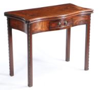 A 19TH CENTURY MAHOGANY CHIPPENDALE STYLE TEA TABLE.