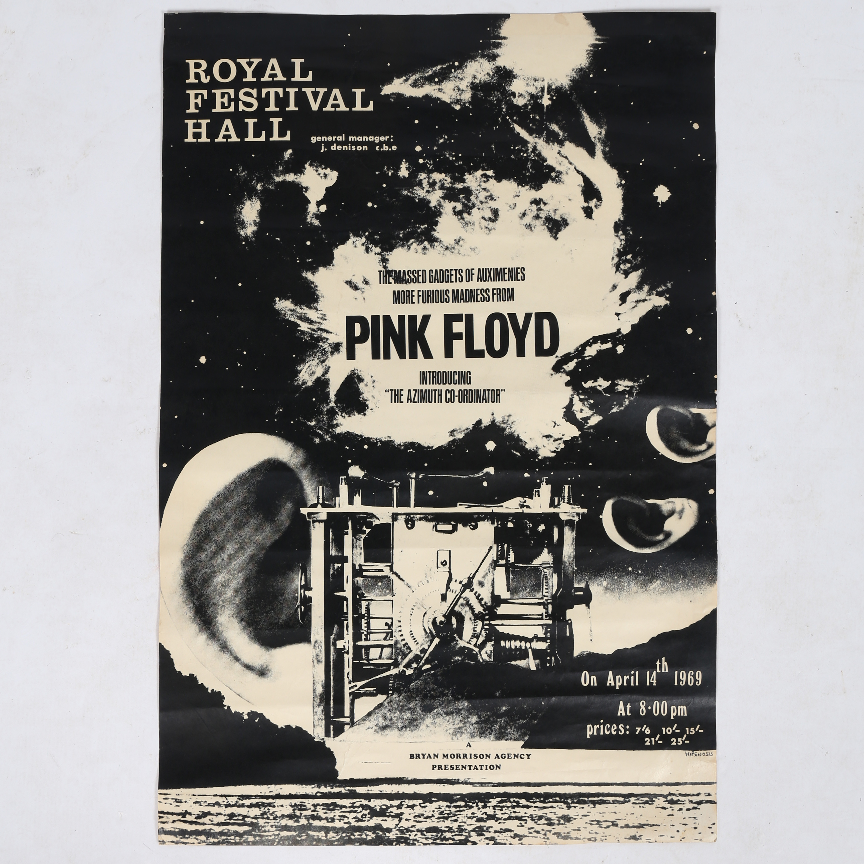 PINK FLOYD ROYAL FESTIVAL HALL CONCERT POSTER.