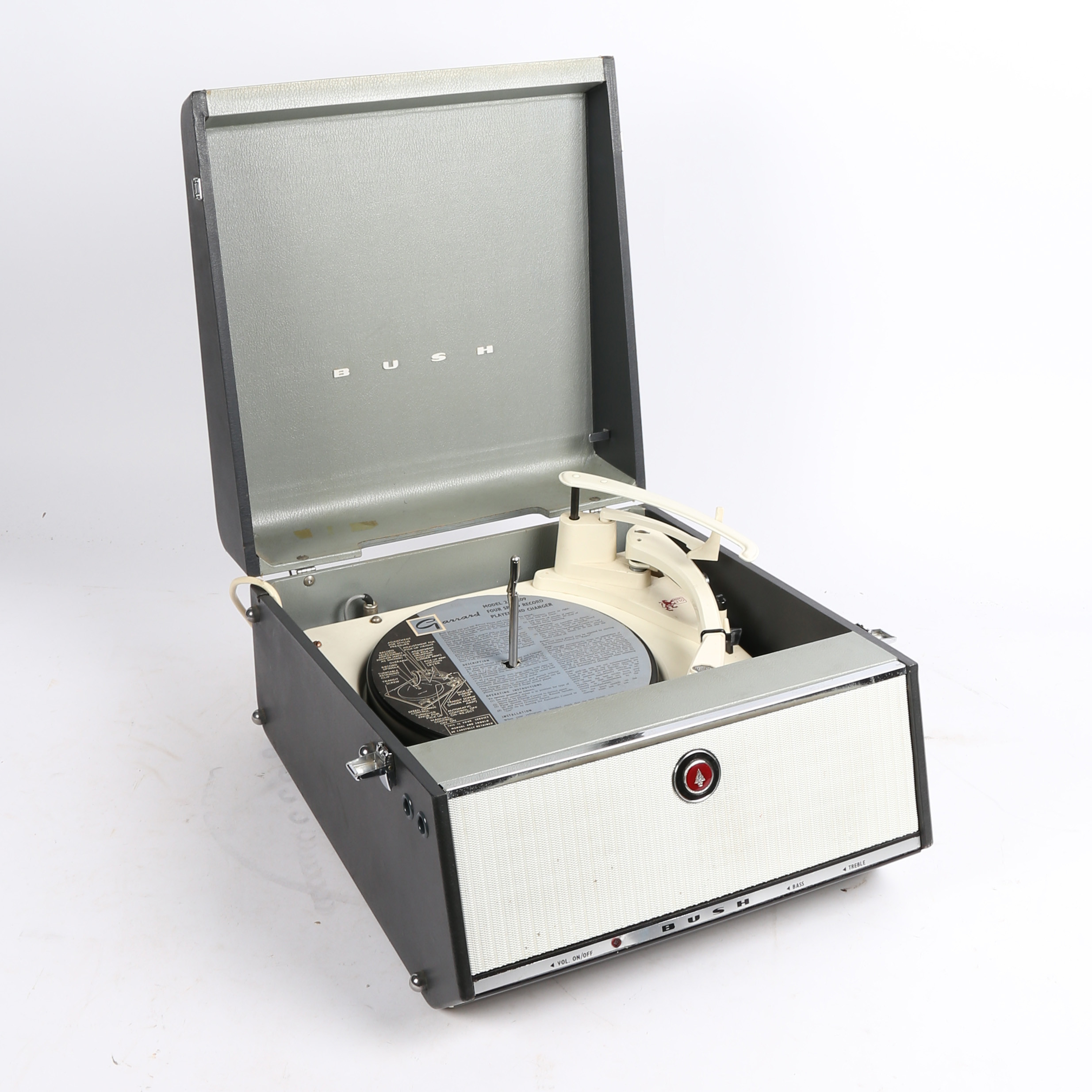 A BUSH/ GARRARD RECORD PLAYER.