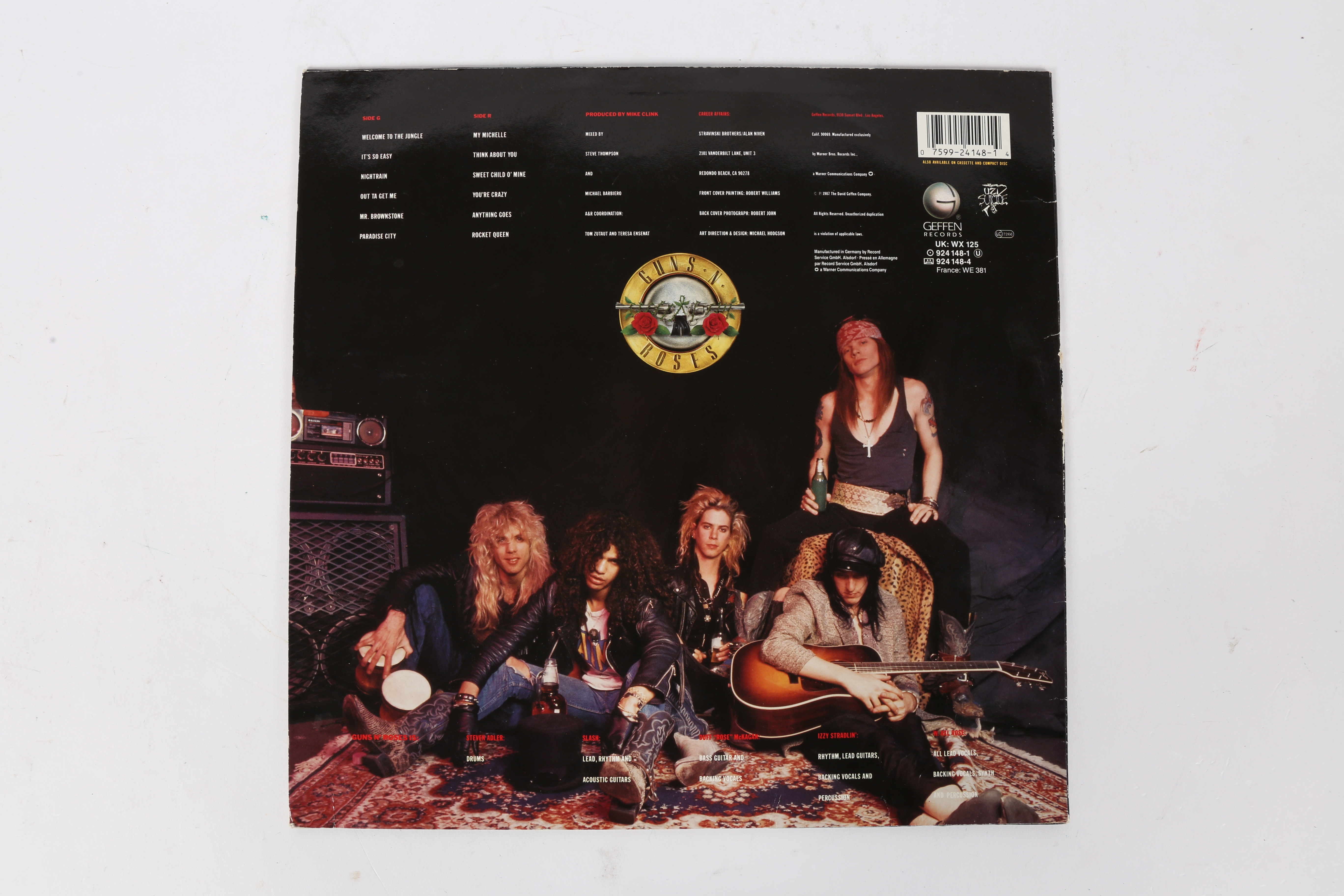 GUNS N' ROSES - APPETITE FOR DESTRUCTION UNCENSORED COVER. - Image 2 of 2