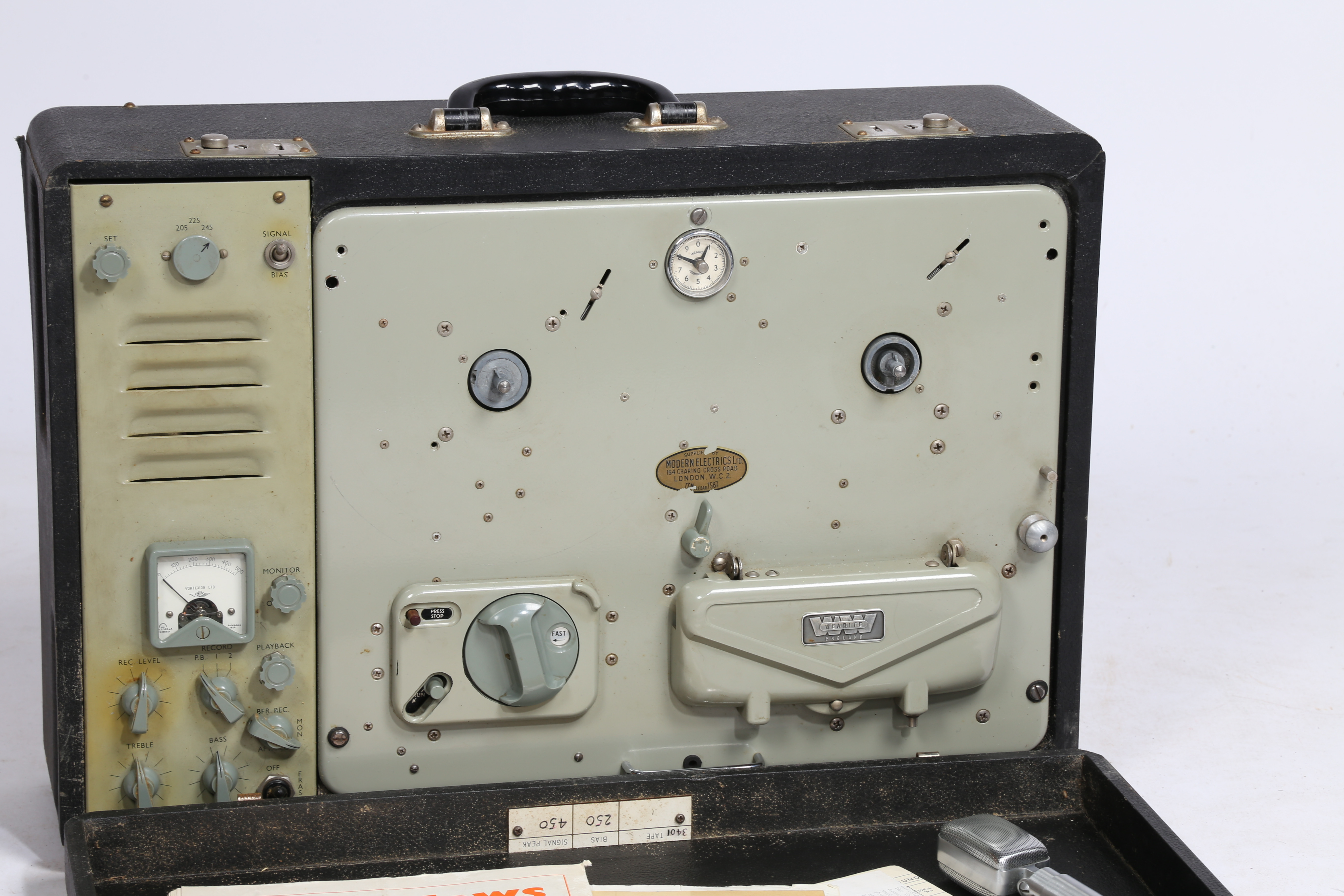 A VORTEXION W.V.B. REEL TO REEL RECORDER. - Image 8 of 9
