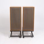 A PAIR OF SPENDOR BC1 SPEAKERS AND STANDS.
