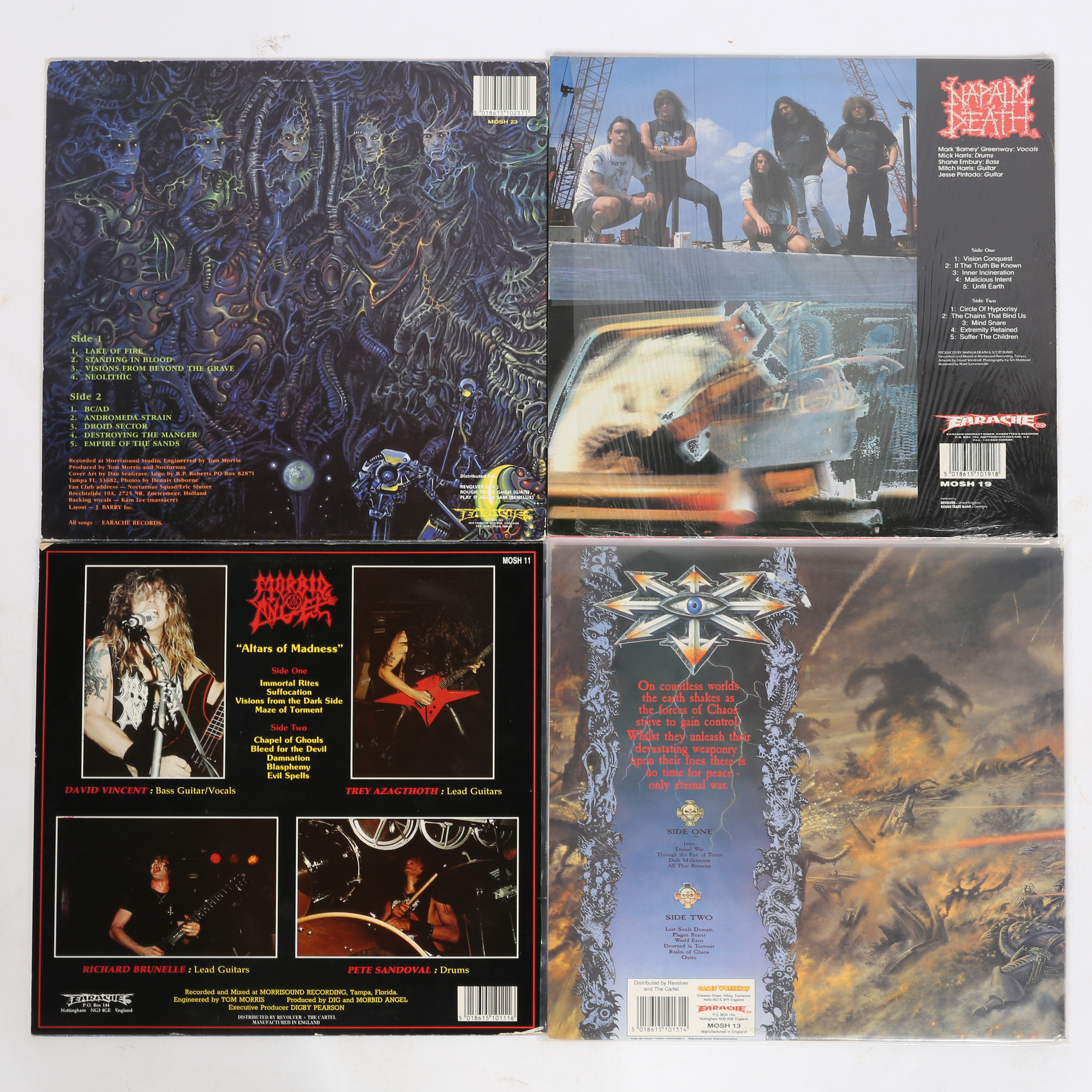 EARACHE RECORDS - DEATH METAL LP COLLECTION. - Image 2 of 2