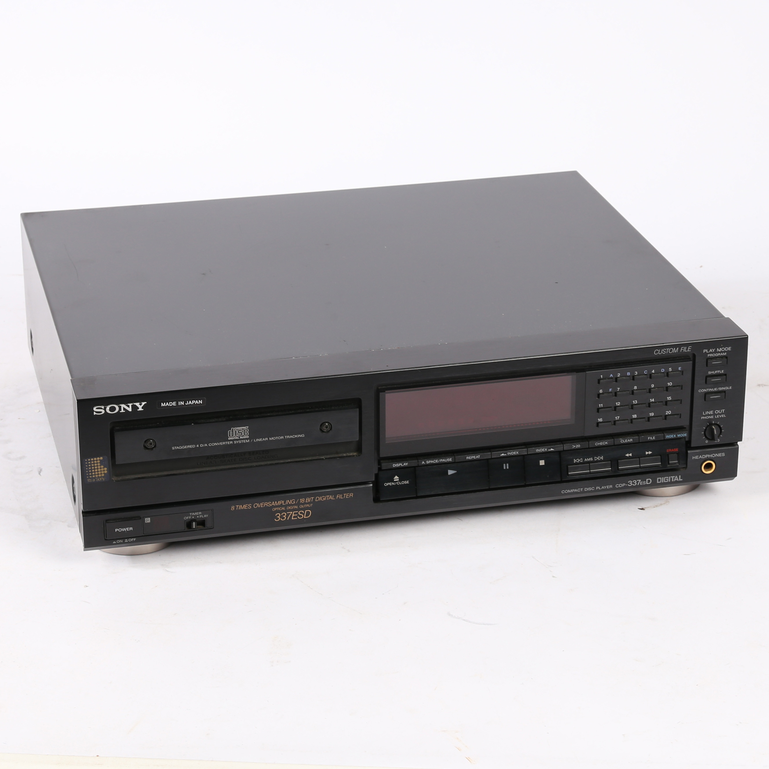 A SONY CDP-337ESD CD PLAYER.