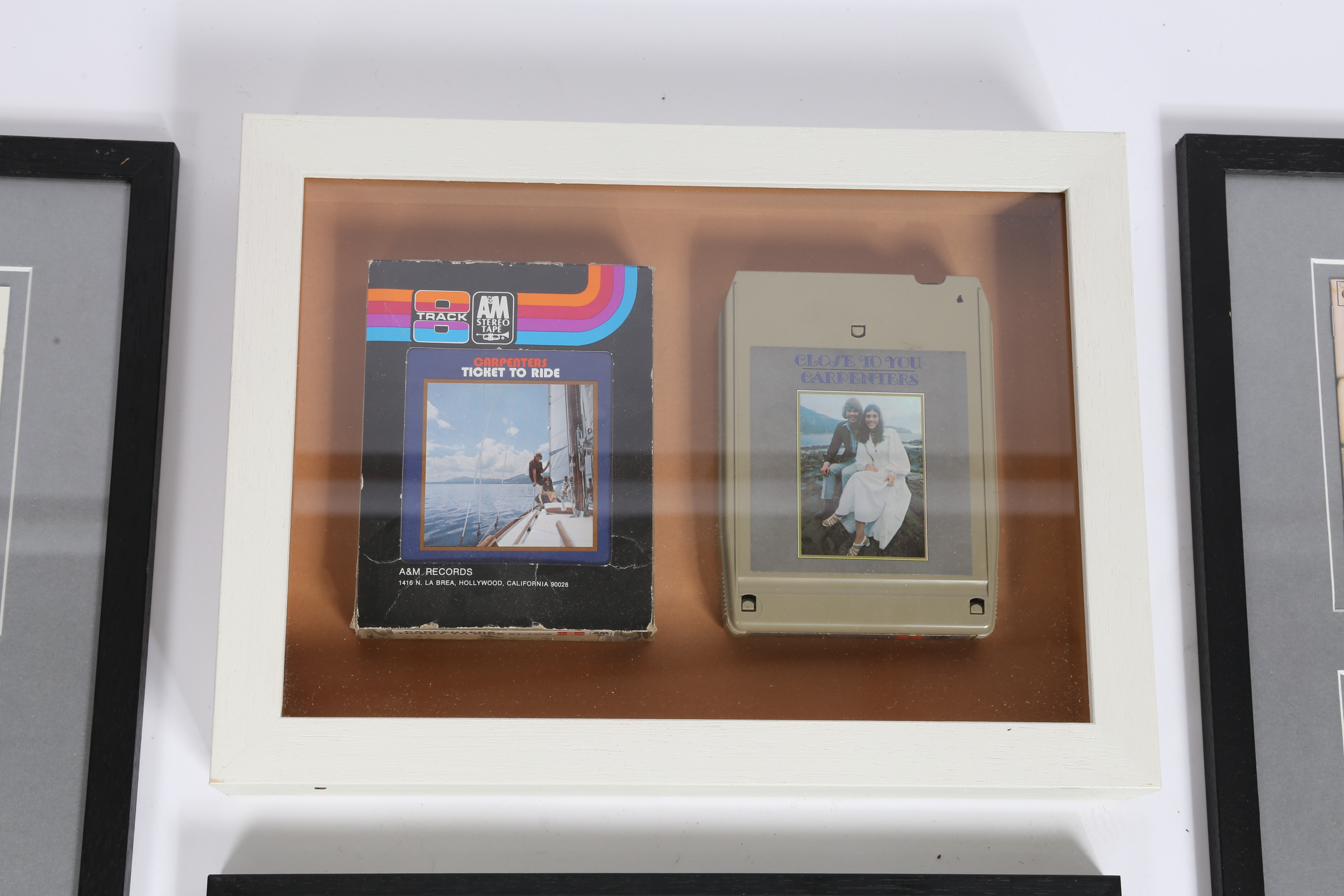 FRAMED VINYL/ CD'S/ CASSETTES AND TWO PINK FLOYD POSTERS. - Bild 6 aus 10