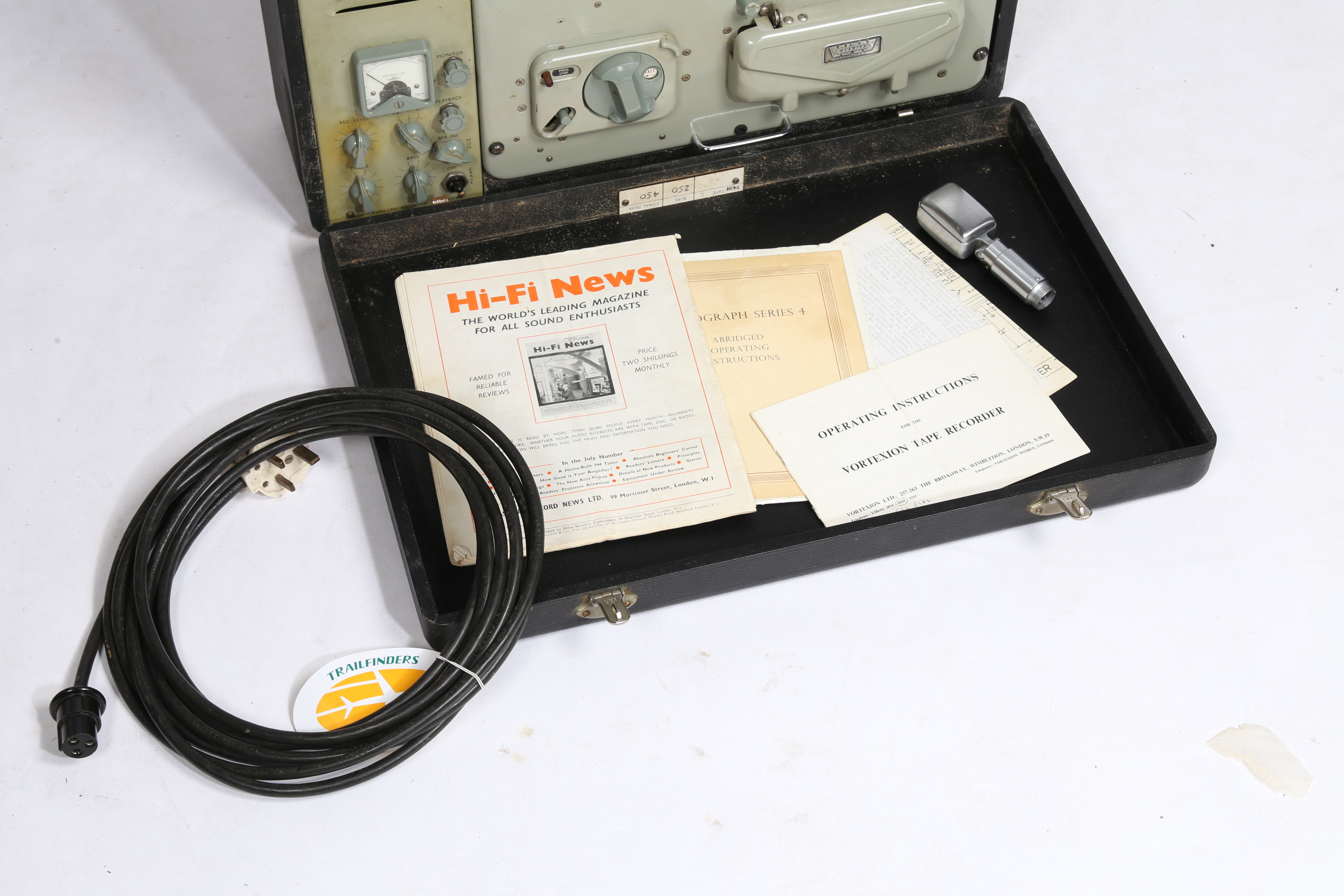 A VORTEXION W.V.B. REEL TO REEL RECORDER. - Image 4 of 9