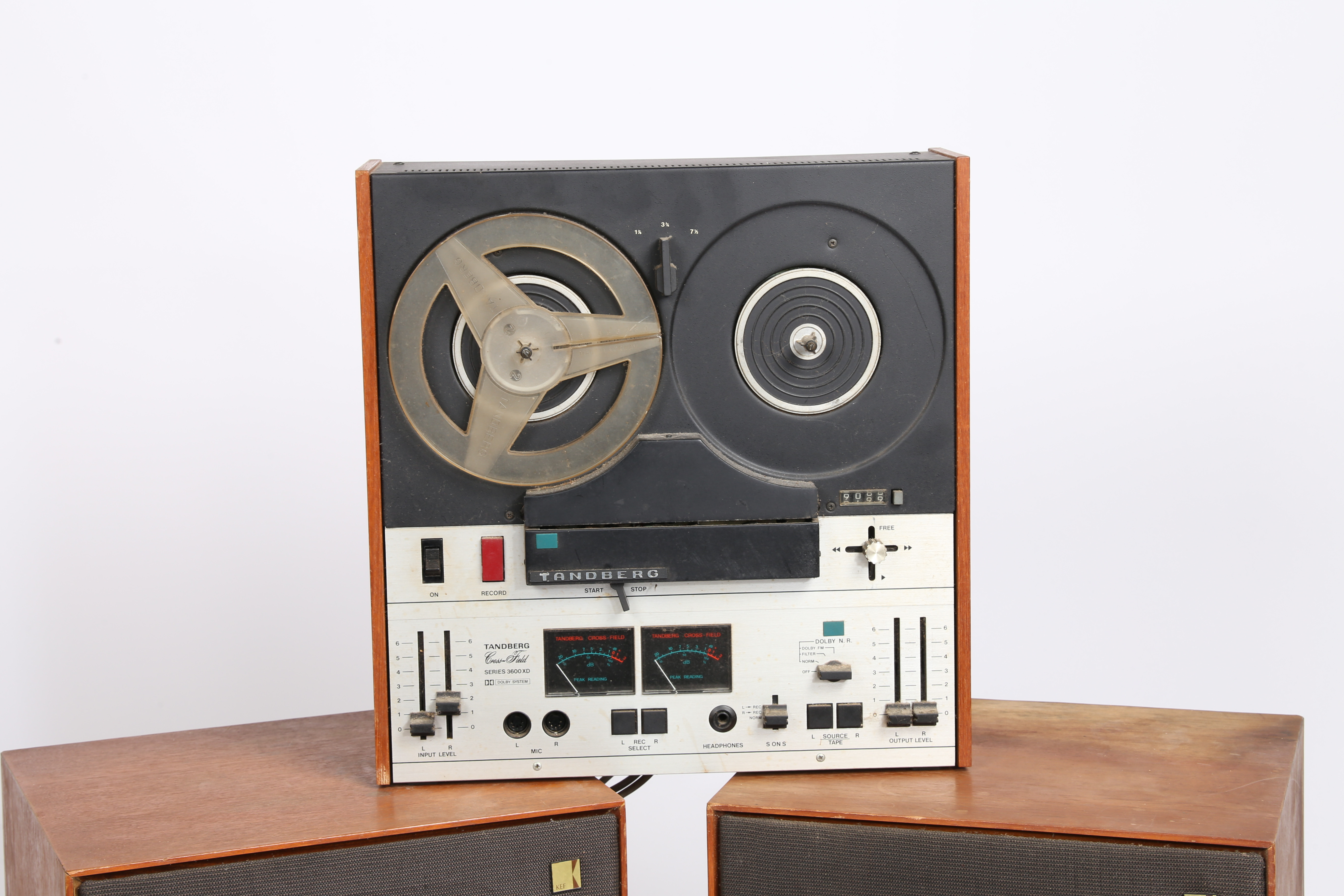 TANDBERG REEL TO REEL PLAYER, PAIR OF KEF SPEAKERS (3). - Image 2 of 7