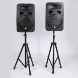 JBL EON15 G2 PA SPEAKERS.