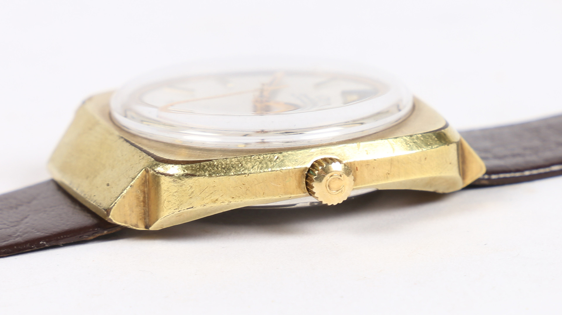 AN OMEGA GENEVE GOLD PLATED GENTLEMAN'S WRISTWATCH. - Image 2 of 7