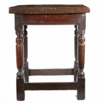 A CHARLES I OAK CENTRE TABLE, CIRCA 1630.