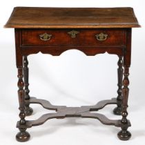 A WILLIAM & MARY OAK SIDE TABLE, CIRCA 1690.