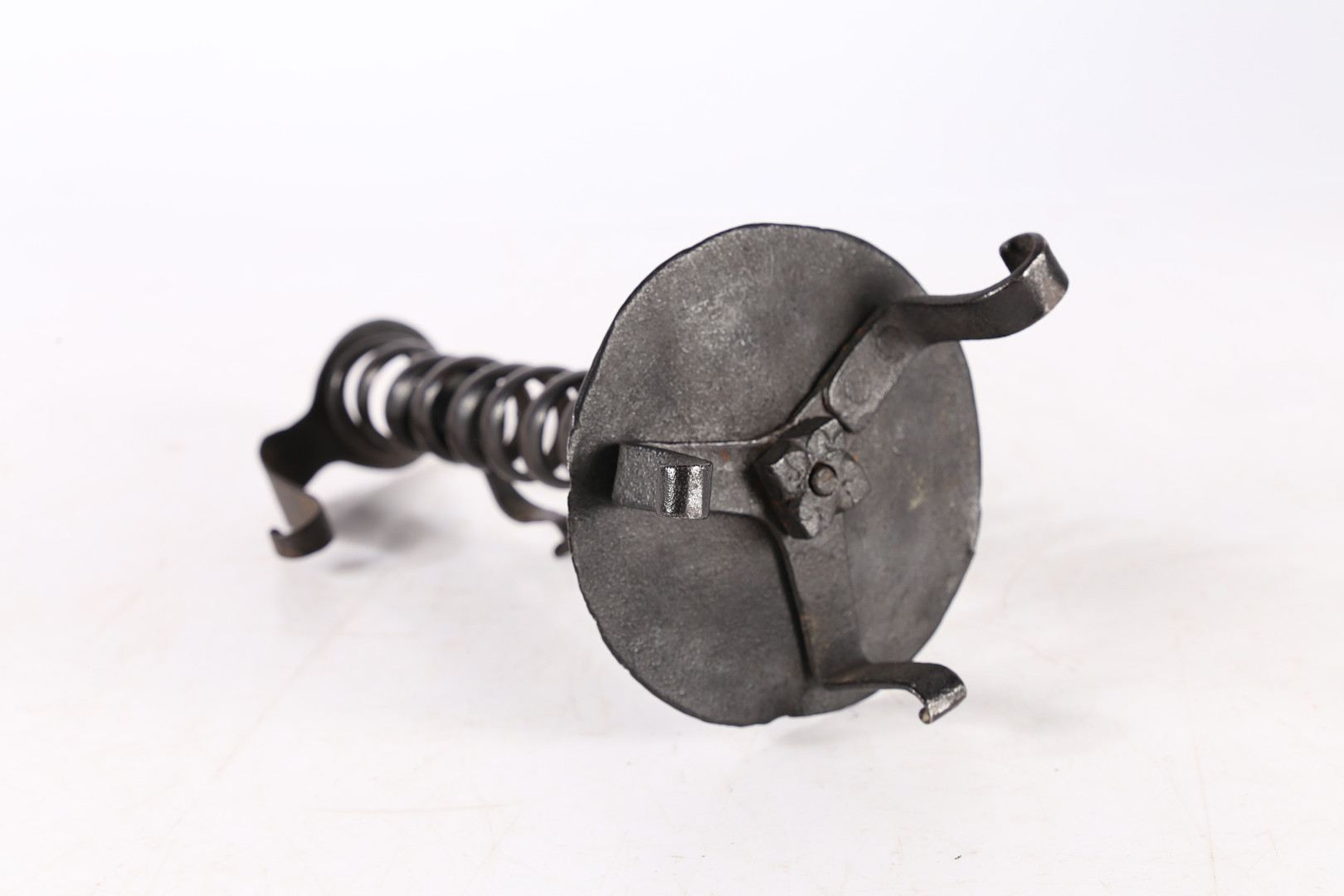 AN IRON SPIRAL CANDLESTICK, CIRCA 1800. - Image 6 of 6