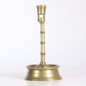 A LATE 15TH CENTURY BRASS CANDLESTICK, FLEMISH, CIRCA 1450-1500.