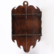 A 19TH CENTURY OAK PIPE RACK, ENGLISH.