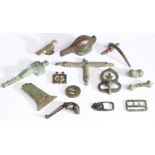 A COLLECTION OF ANGLO-SAXON/MEDIEVAL COPPER-ALLOY ARTEFACTS.