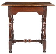 A WILLIAM & MARY OAK CENTRE TABLE, CIRCA 1690.