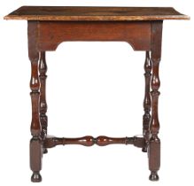 A WILLIAM & MARY OAK CENTRE TABLE, CIRCA 1690.