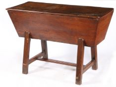 AN 18TH CENTURY ENGLISH ELM DOUGH BIN.