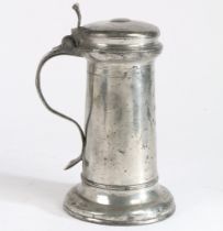 A CHARLES I PEWTER FLAGON, CIRCA 1640.