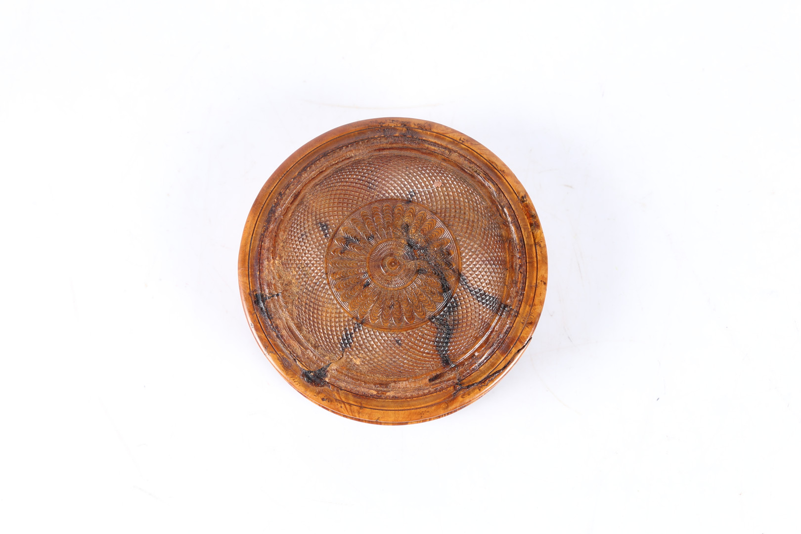 AN EARLY 19TH CENTURY BIRCH SNUFF BOX. - Image 5 of 6