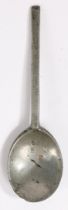 A CHARLES II PEWTER SLIP TOP SPOON, CIRCA 1680.