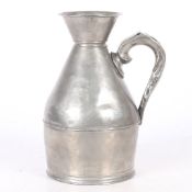 AN UNCOMMON PEWTER HALF-GALLON HAYSTACK MEASURE, IRISH, CIRCA 1830.