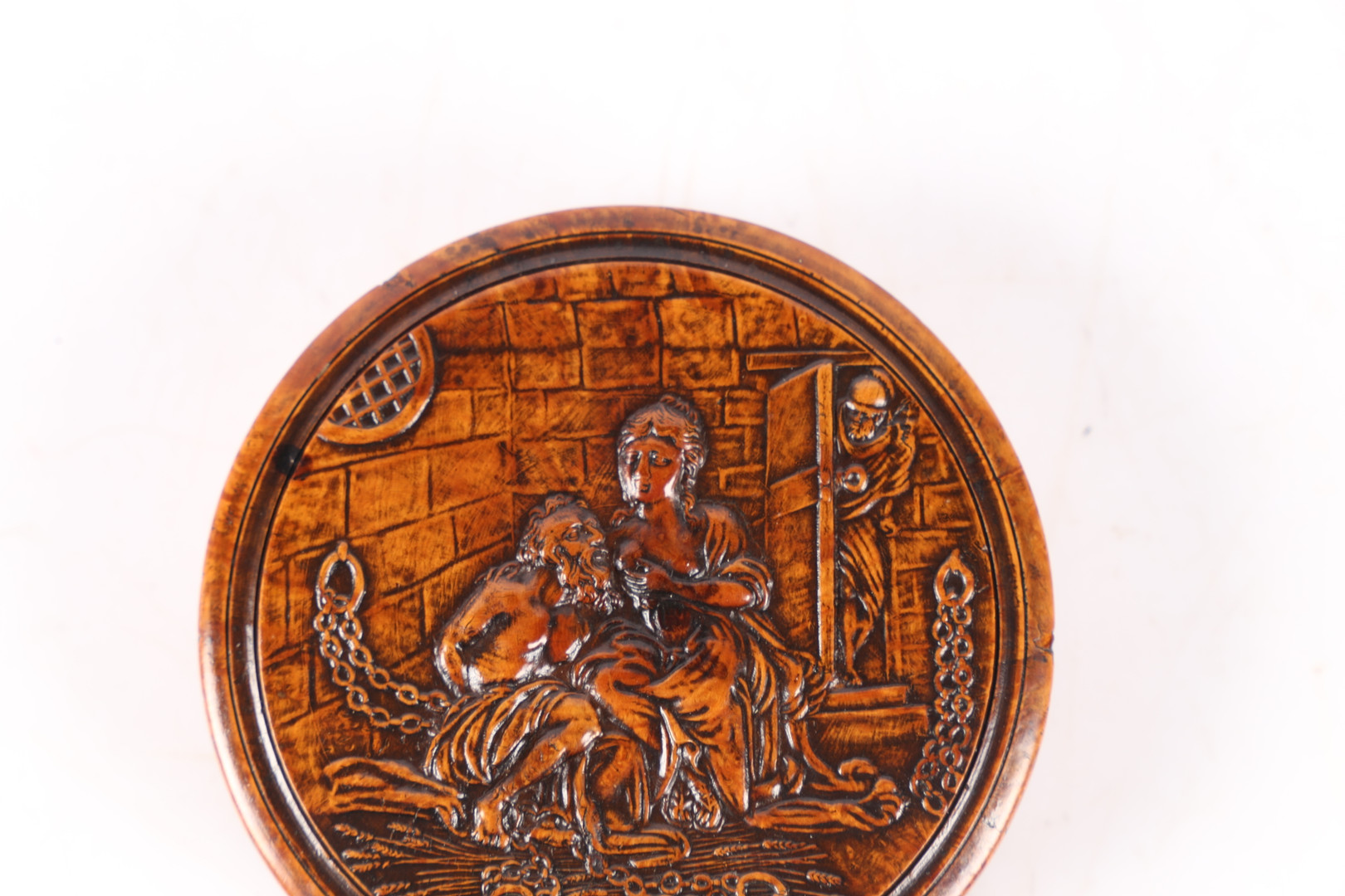 AN EARLY 19TH CENTURY BIRCH SNUFF BOX. - Image 2 of 6