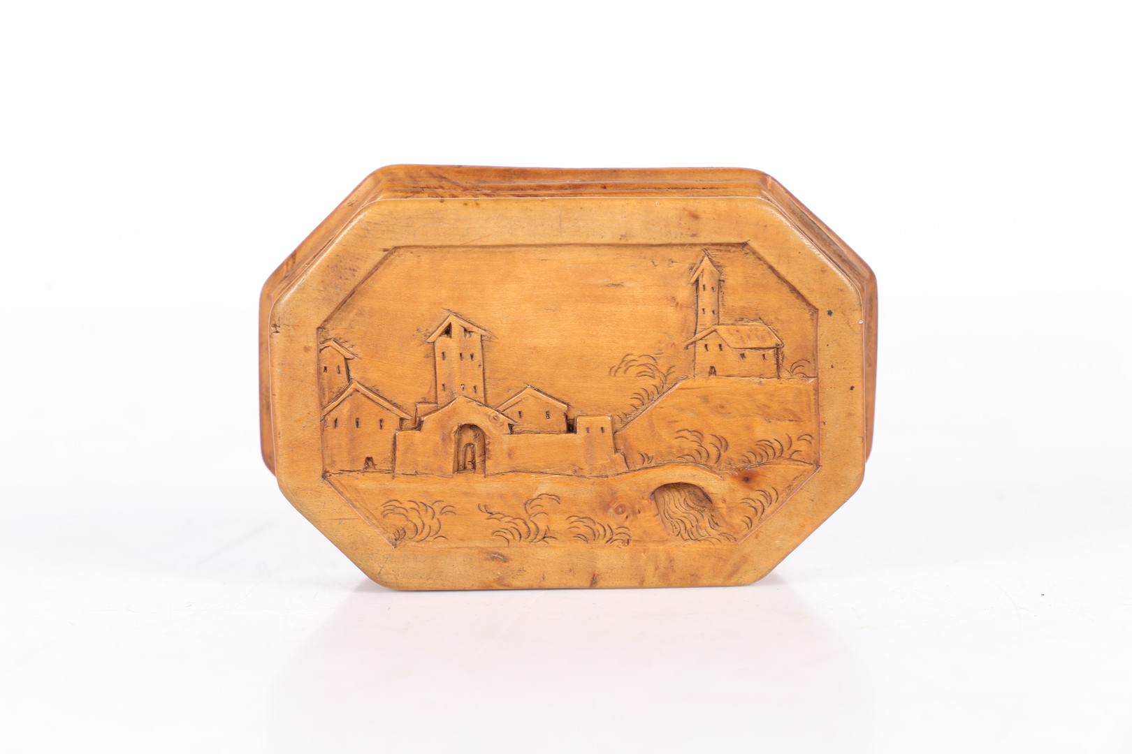 AN ITALIAN 17TH CENTURY BOXWOOD SNUFF BOX. - Image 3 of 7
