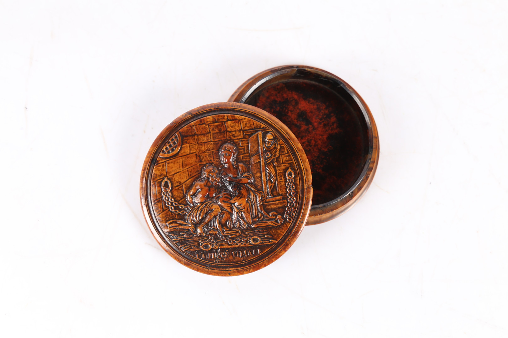 AN EARLY 19TH CENTURY BIRCH SNUFF BOX. - Image 6 of 6