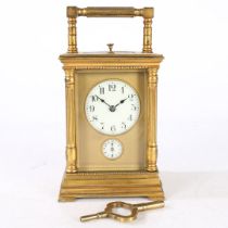 AN EARLY 20TH CENTURY REPEATING CARRIDGE CLOCK.