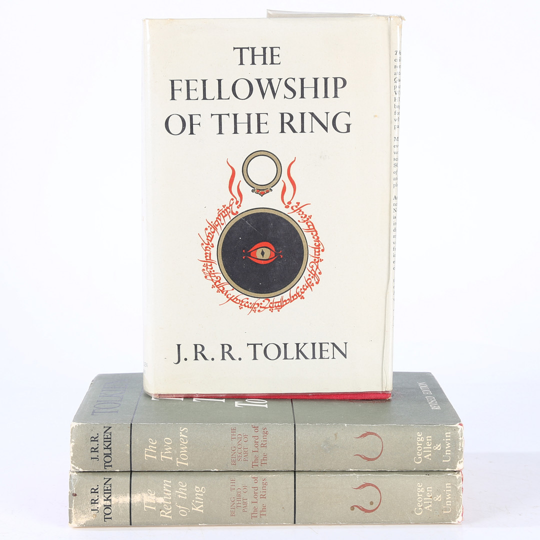 J.R.R TOLKIEN "THE LORD OF THE RINGS" VOLUMES 1 - 3.