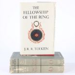 J.R.R TOLKIEN "THE LORD OF THE RINGS" VOLUMES 1 - 3.