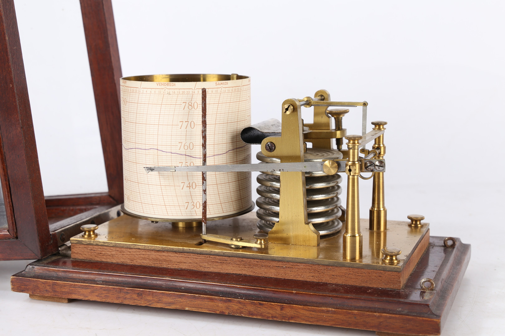A 20TH CENTURY FRENCH BAROGRAPH. - Image 7 of 10