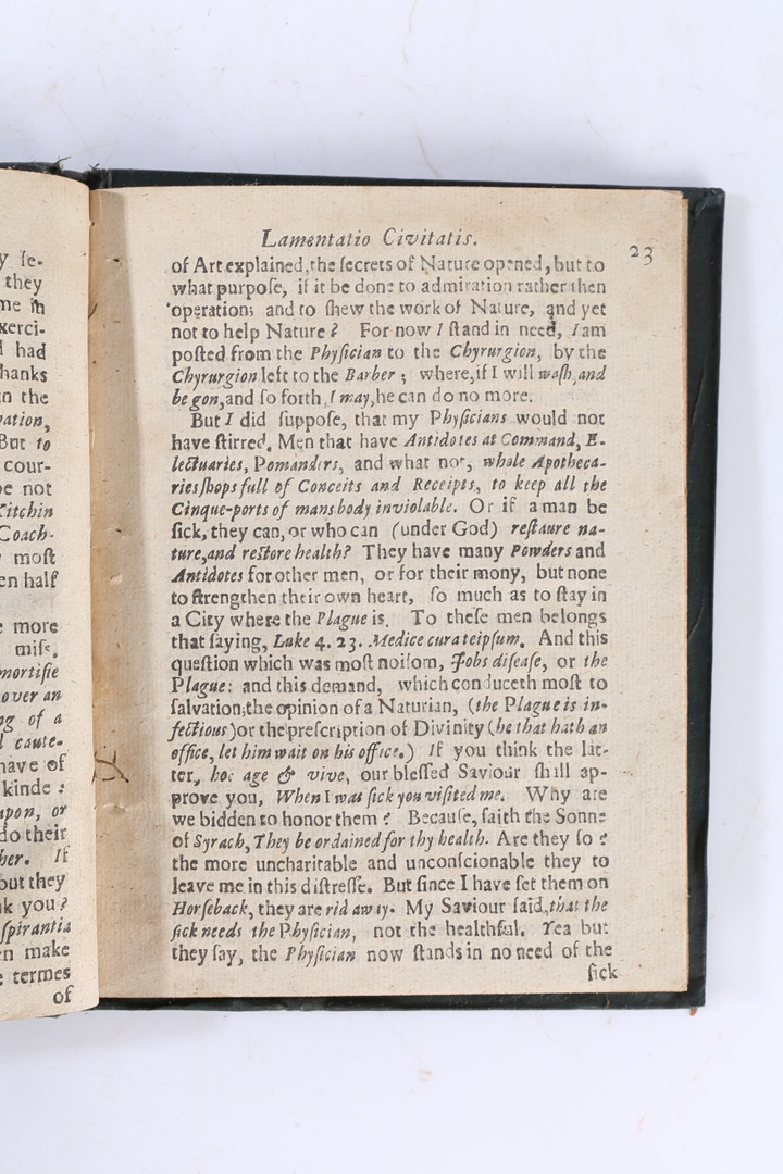 LAMENTATIO CIVITATIS OR LONDONS COMPLAINT AGAINST HER CHILDREN 1665. - Image 6 of 8