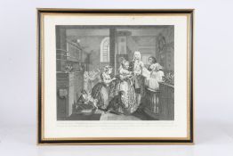 AFTER WILLIAM HOGARTH (1697-1764) EIGHT SATIRICAL ENGRAVINGS.