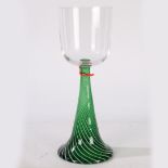 A 19TH CENTURY FRENCH GLASS CHALICE, CIRCA 1870.