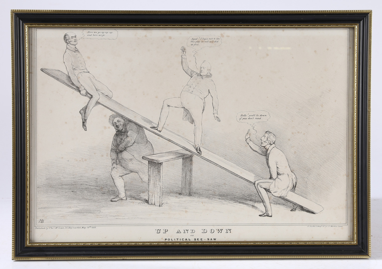 JOHN "HB" DOYLE "BRITISH 1797-1868" NINE EARLY 19TH CENTURY CARICATURES. - Image 15 of 17