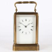 A 19TH CENTURY JAPY FRERES CARRIAGE CLOCK.