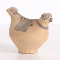 AN INDUS VALLEY TERRACOTTA BIRD IDOL.