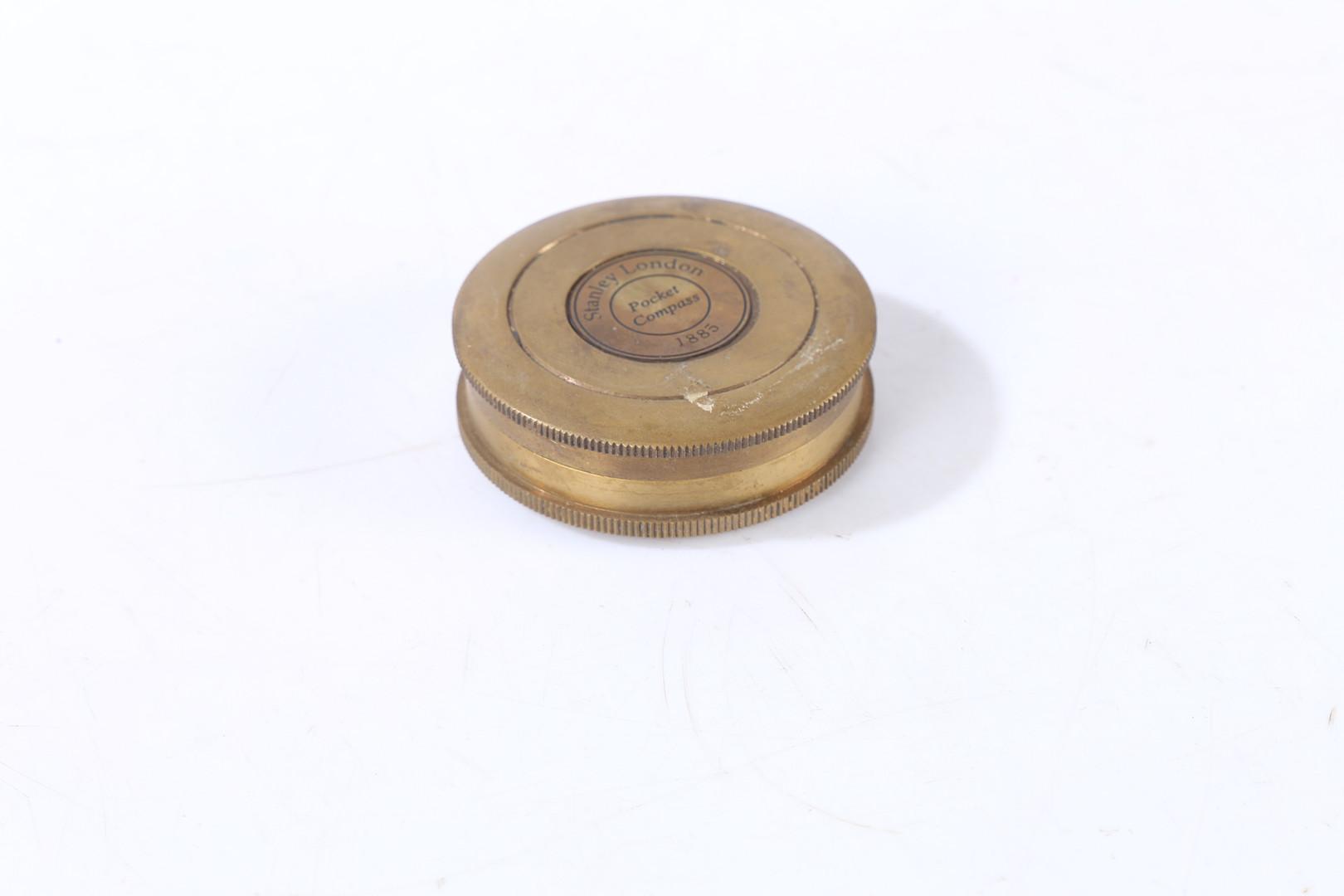 A STANLEY LONDON POCKET COMPASS 1885. - Image 6 of 6