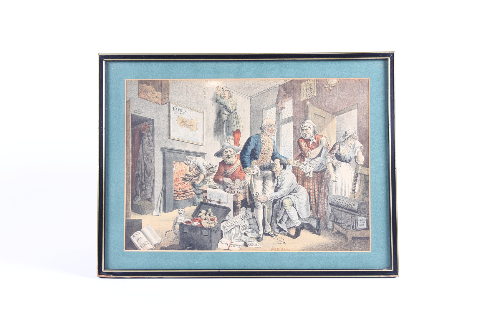 WILLIAM MECHAM (TOM MERRY) EIGHT HAND COLOURED SATIRICAL ENGRAVINGS. - Image 2 of 8