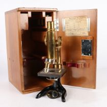 A E LEITZ WETZLAR NO104629 MICROSCOPE.