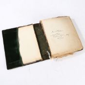 AN INTERESTING VICTORIAN SCRAP/SKETCH ALBUM.