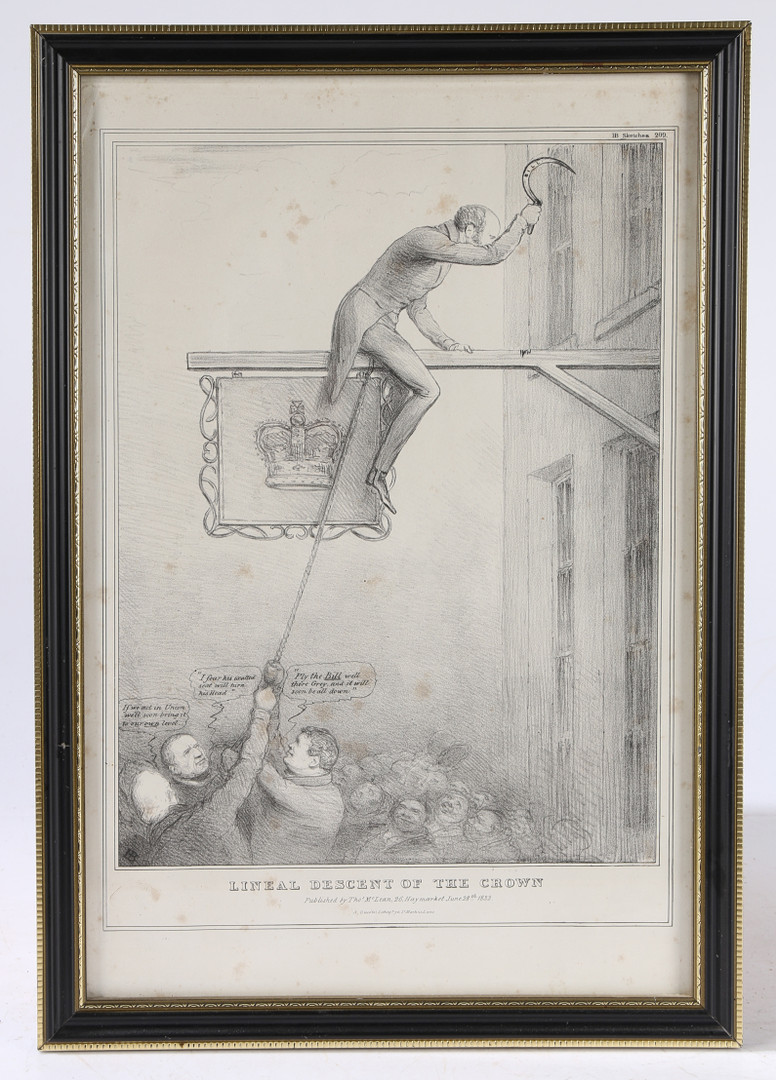 JOHN "HB" DOYLE "BRITISH 1797-1868" NINE EARLY 19TH CENTURY CARICATURES. - Image 11 of 17