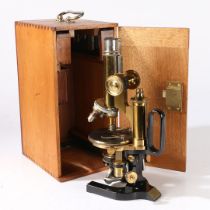 A LATE 19TH/EARLY 20TH CENTURY MICROSCOPE BY C. REICHERT WEIN NO 44710.